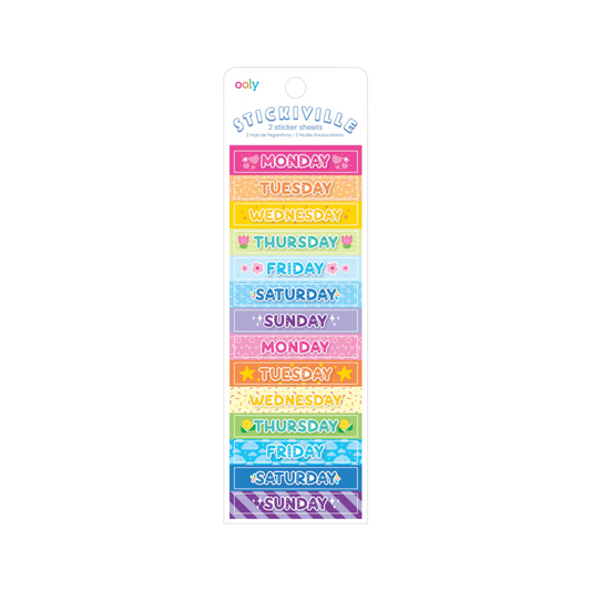 Stickiville Stickers: Days of the Week (2 Sheets)