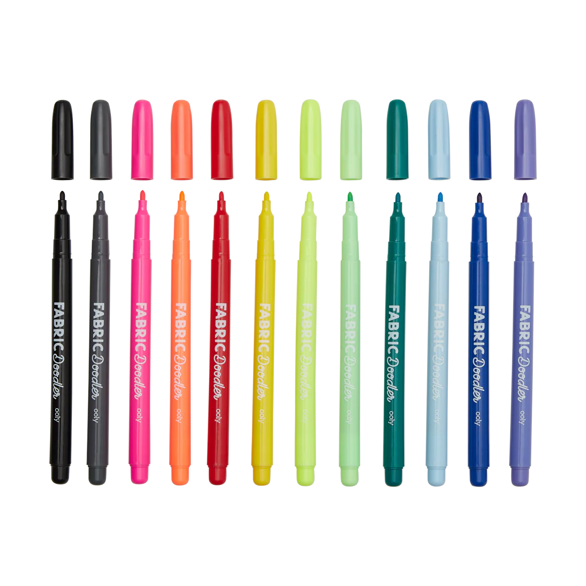 Fabric Doodlers: Permanent Fabric Markers (Set of 12)