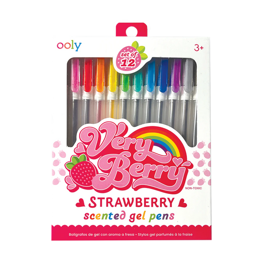 Very Berry: Strawberry Scented Gel Pens