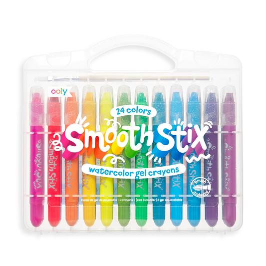 Smooth Stix Watercolor Gel Crayons - Set of 12 Colors