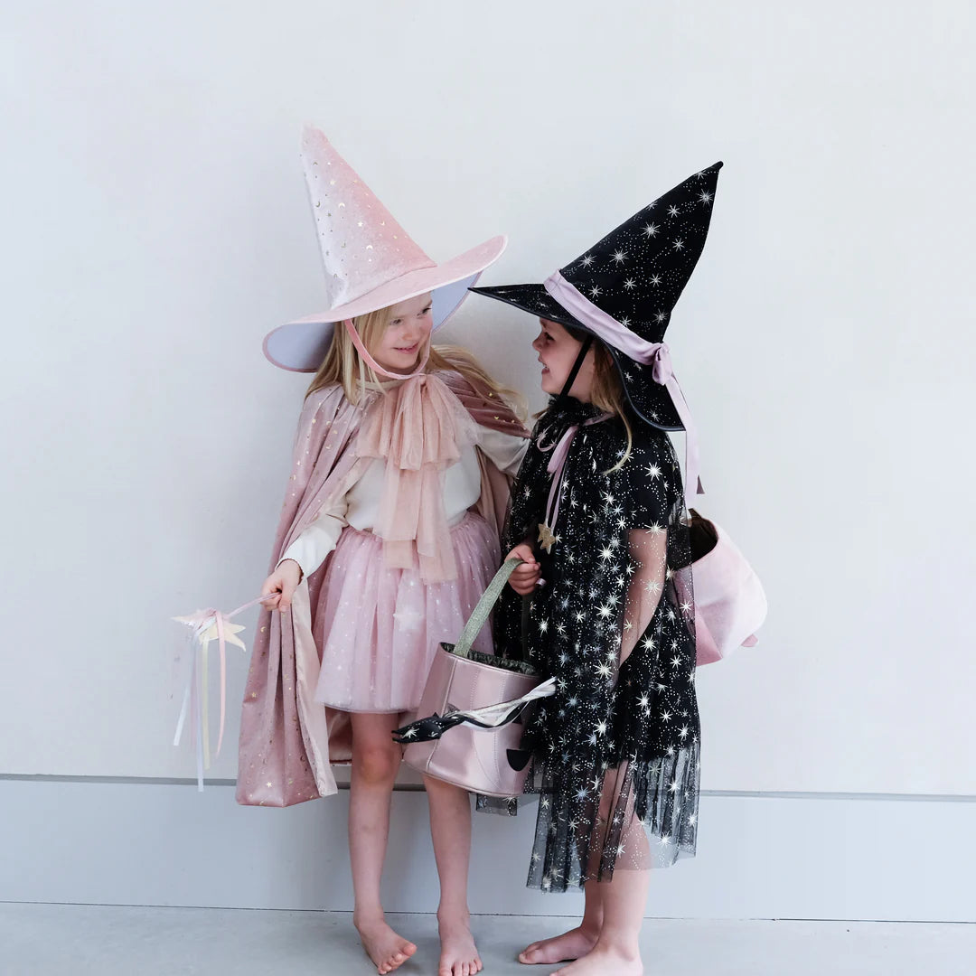 Agatha Velvet Witch Hat - Black