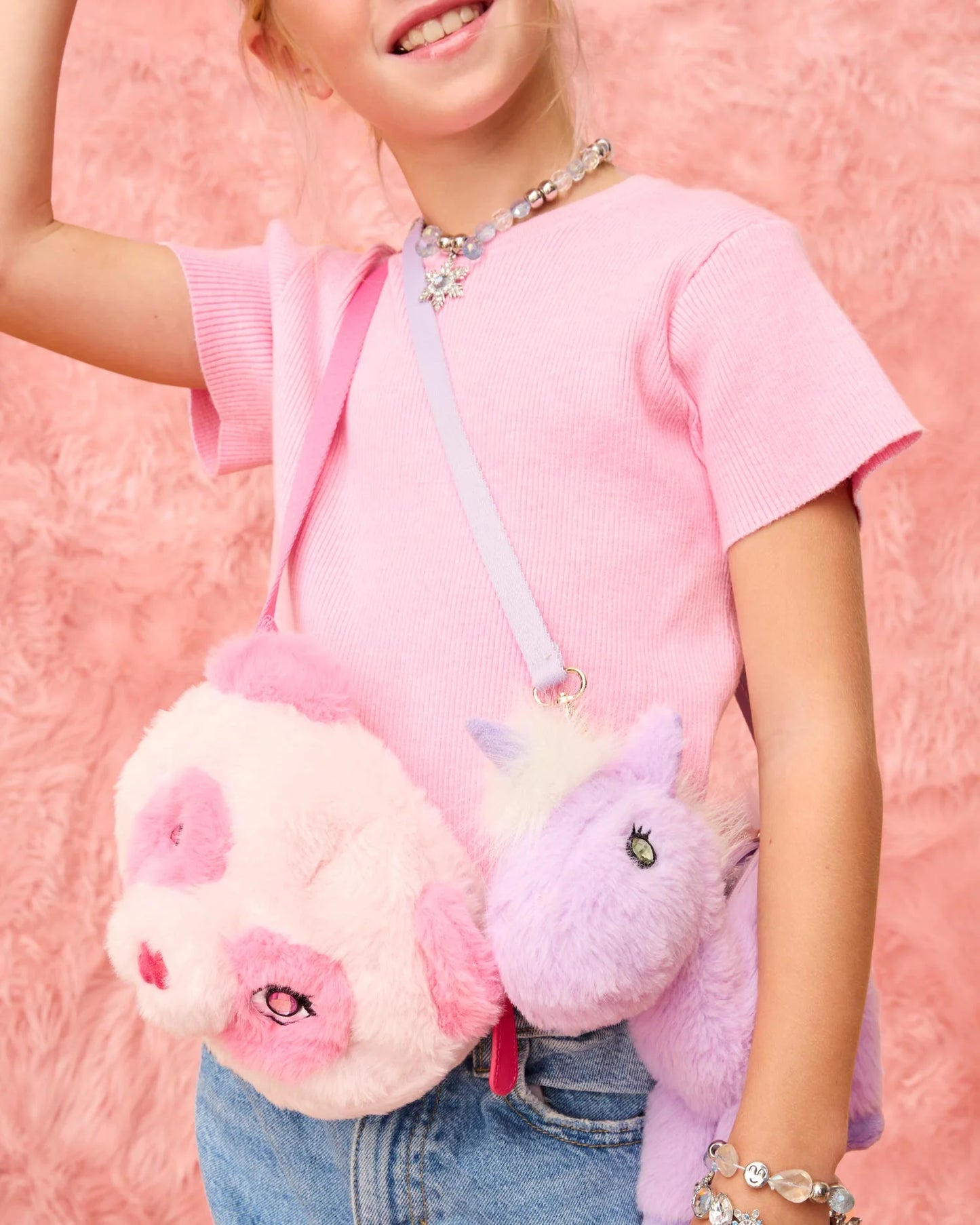 Opal Plush Unicorn Bag