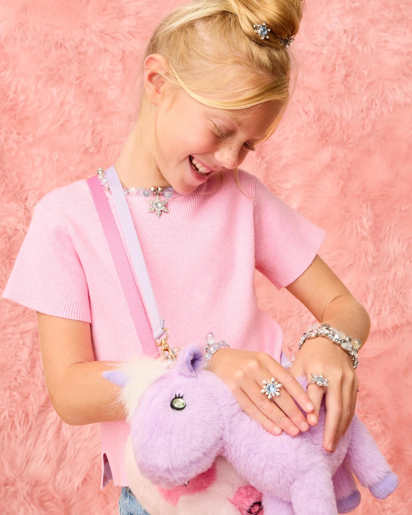 Opal Plush Unicorn Bag