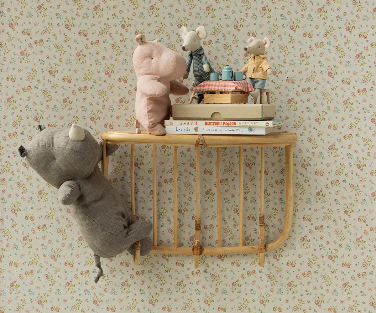 Safari friends, Hippo, Small - Soft Rose