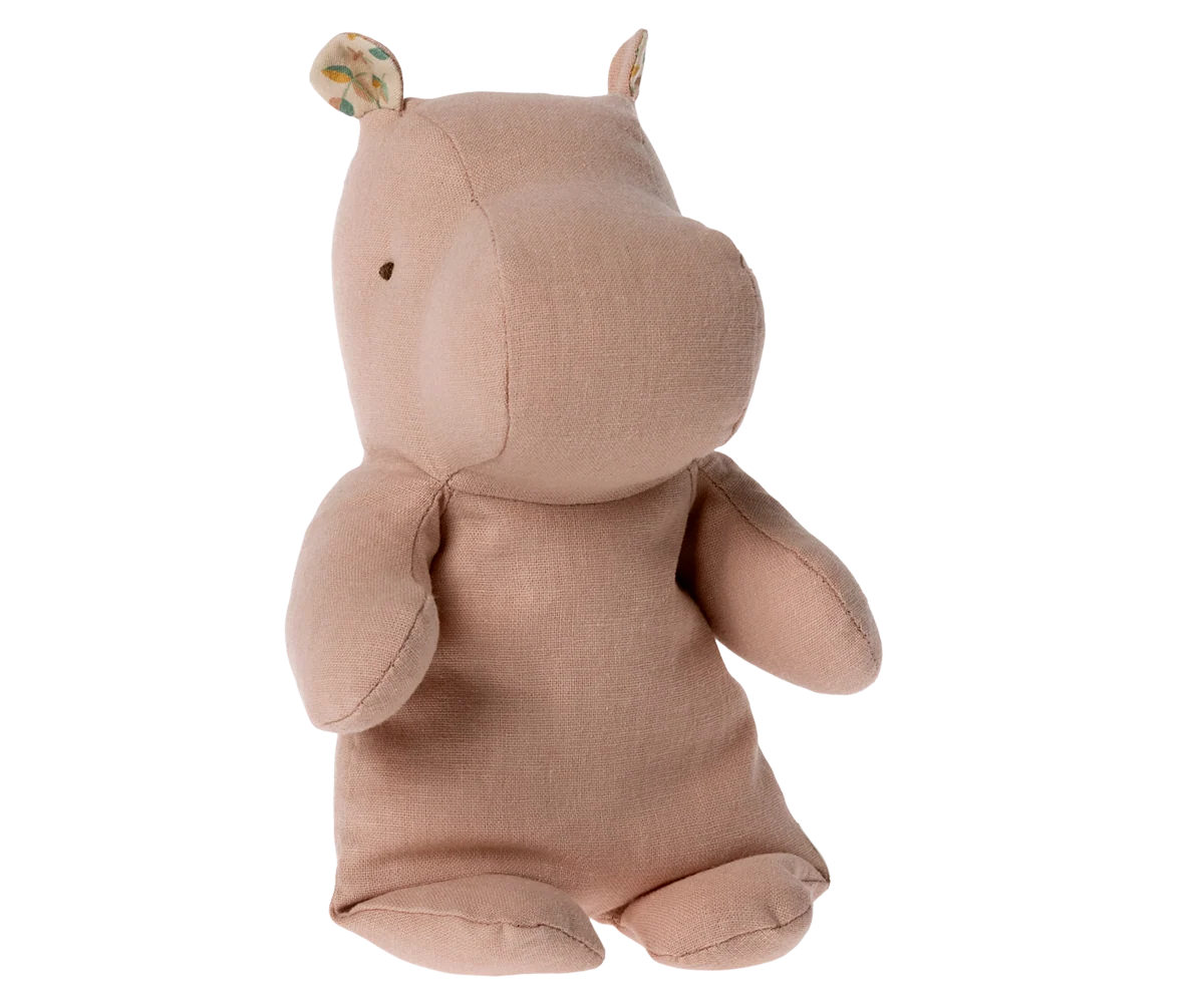 Safari friends, Hippo, Small - Soft Rose