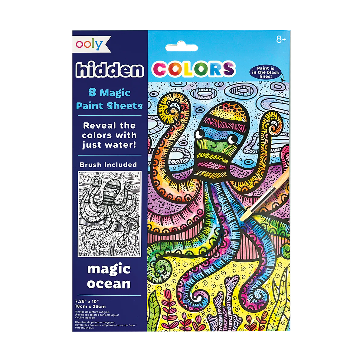 Hidden Colors: Magic Paint Sheets - Magic Ocean (9pc Set)
