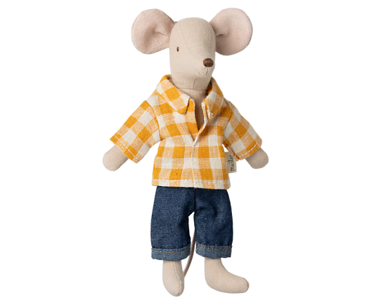 Dad mouse - Yellow gingham
