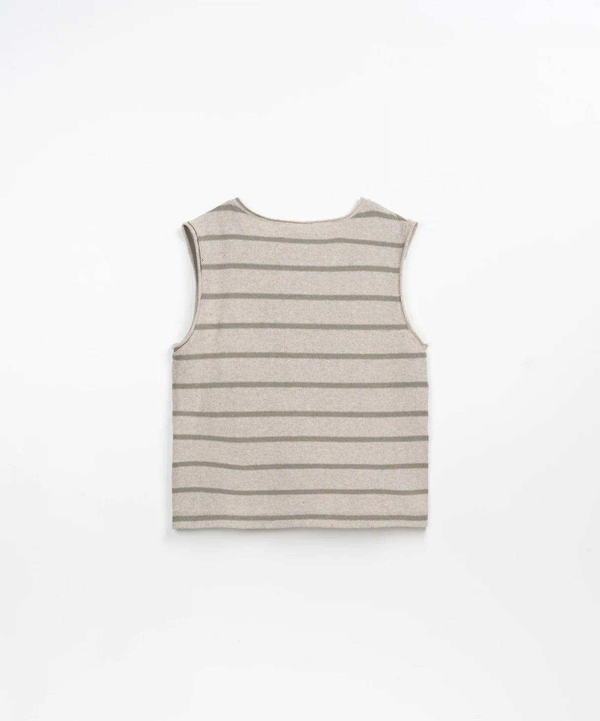 Striped Jersey Sleeveless T-Shirt