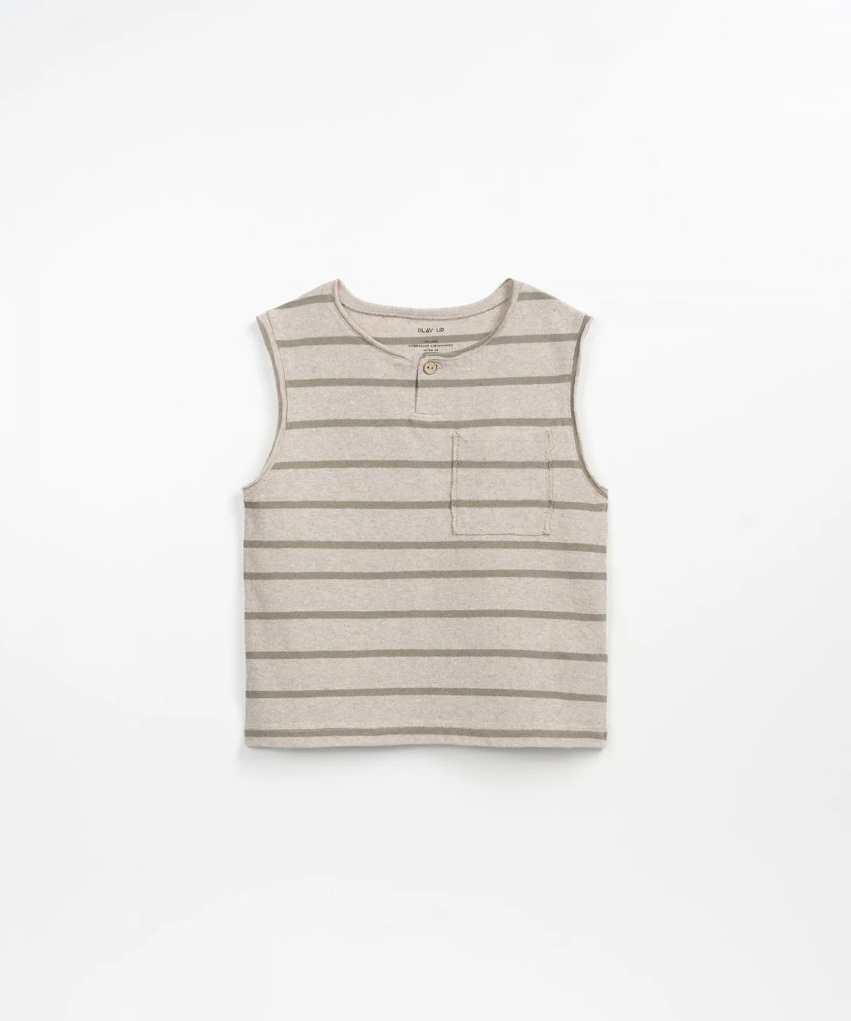 Striped Jersey Sleeveless T-Shirt