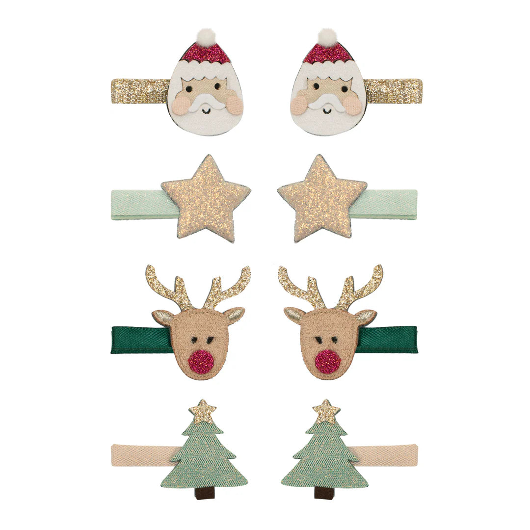 Santa & Rudolph Mini Clips