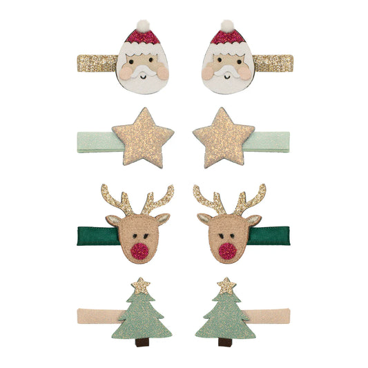 Santa & Rudolph Mini Clips