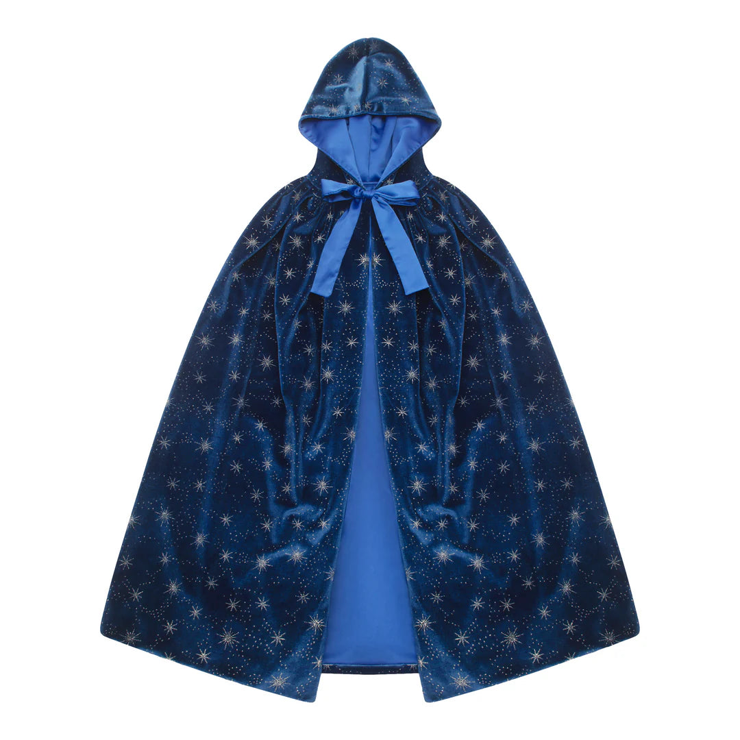Ice Queen Velvet Cape - Blue