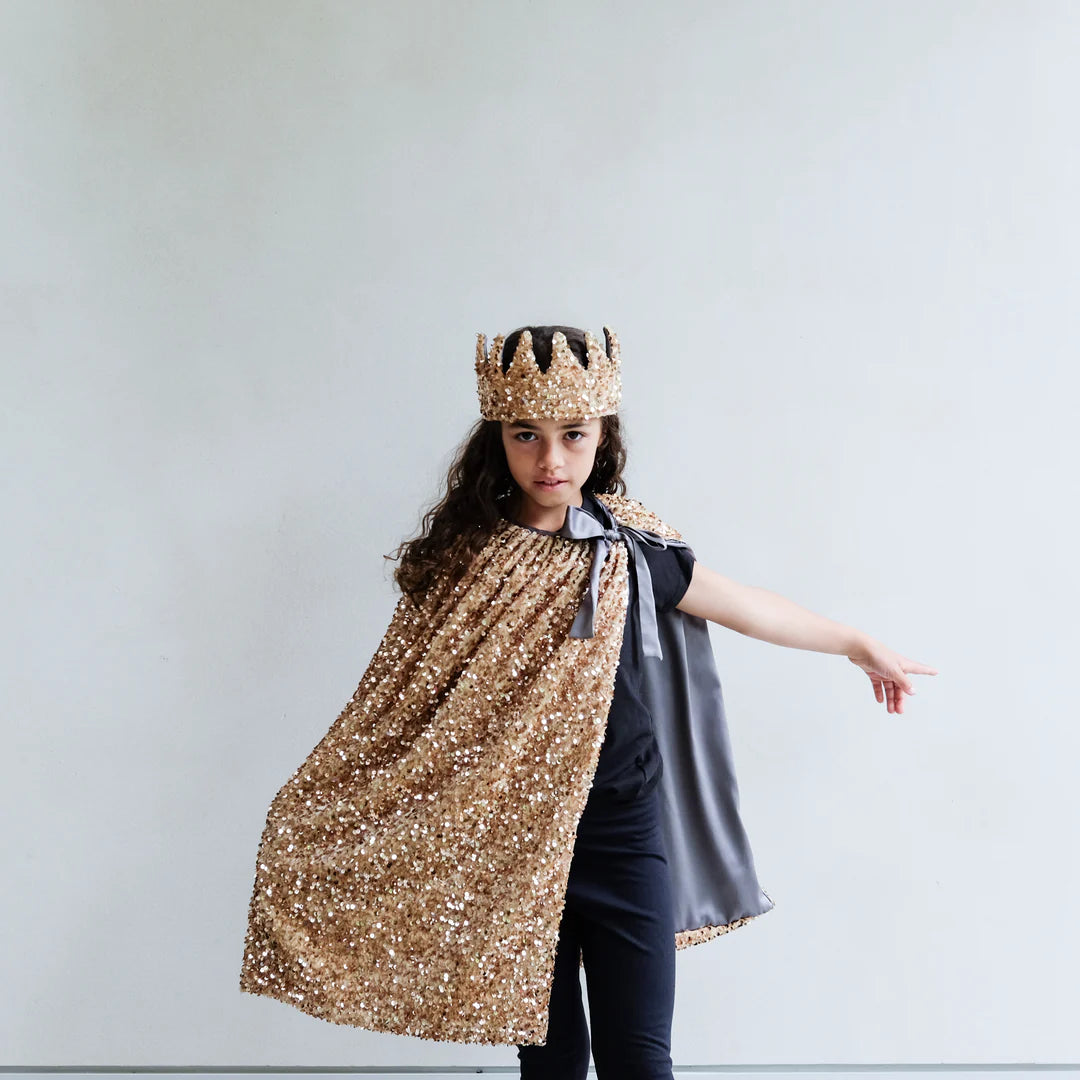 Sequin Cape - Gold