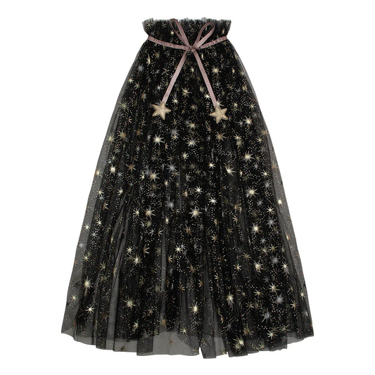 Agatha Tulle Cape - Black