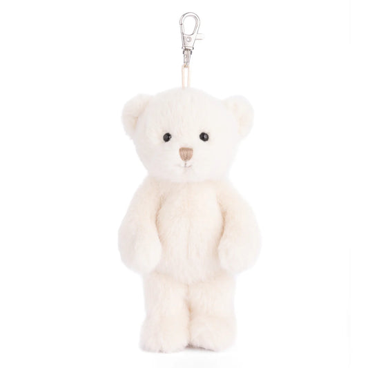 Happy Wyatt White Bear Bag Charm XL