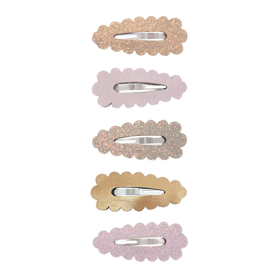 Scalloped Mini Clips Pastels
