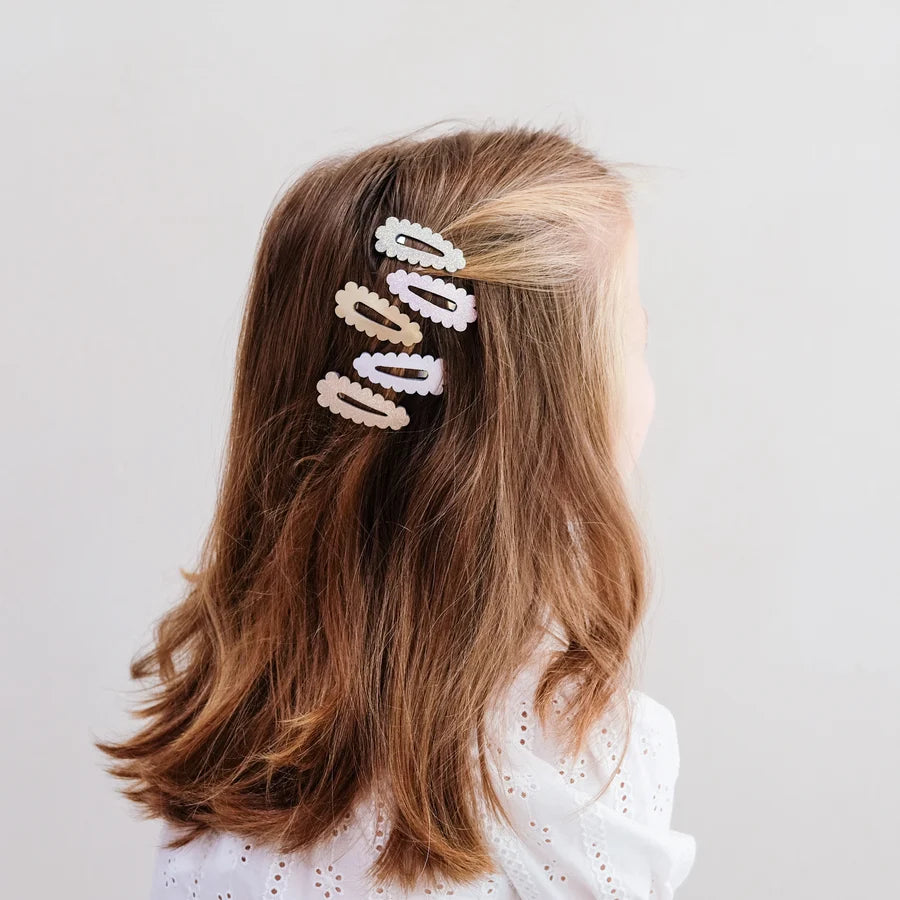 Scalloped Mini Clips Pastels