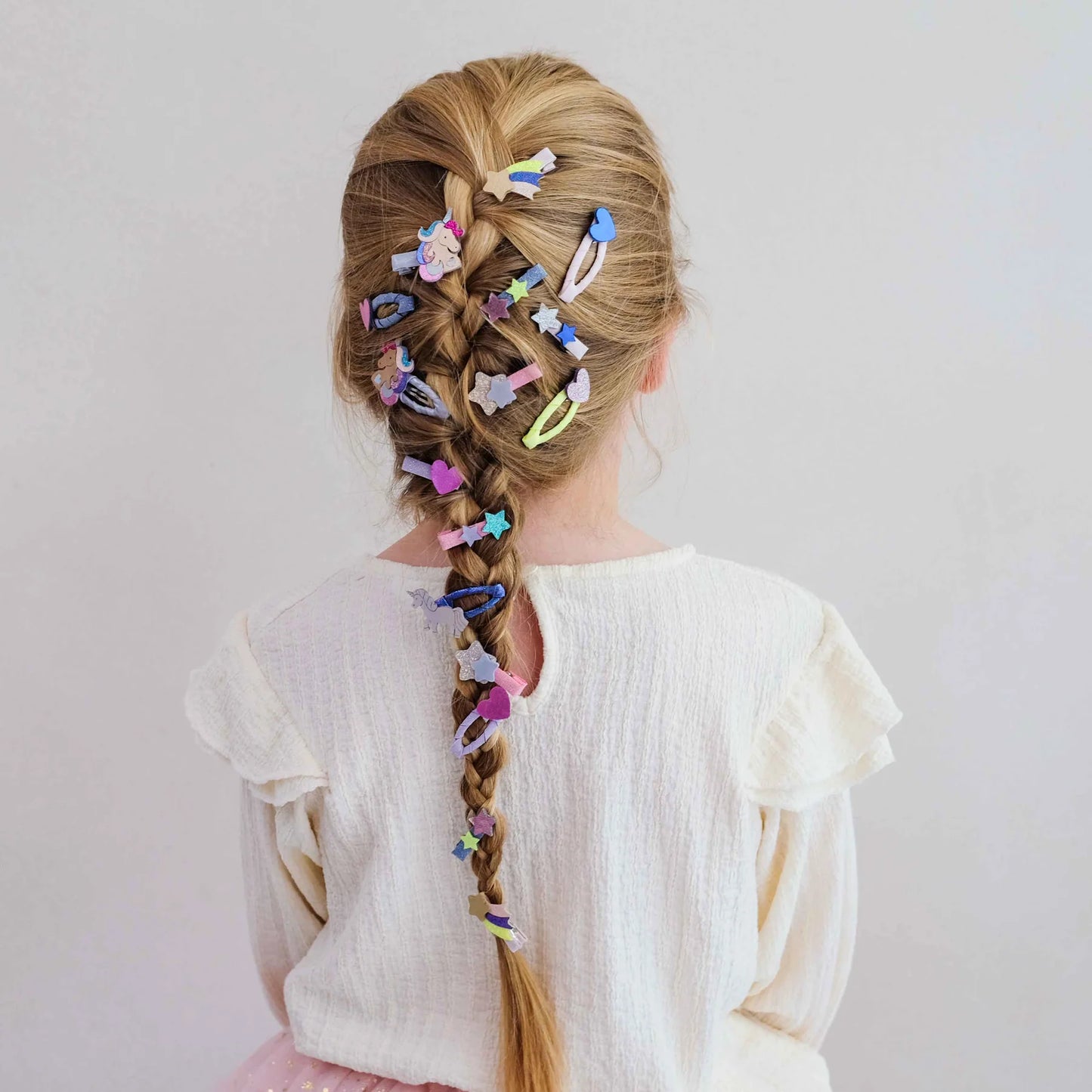 Teeny Star Clips Bright Multi