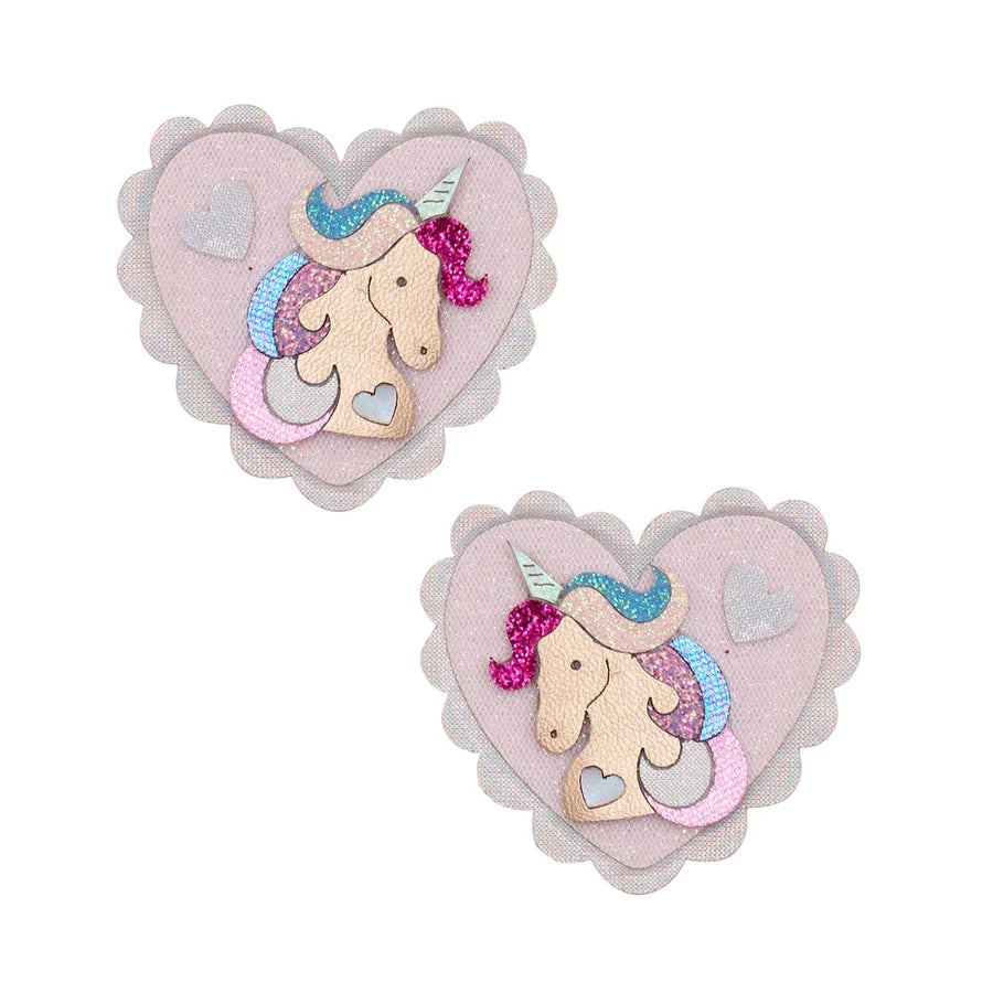 Unicorn Heart Clips