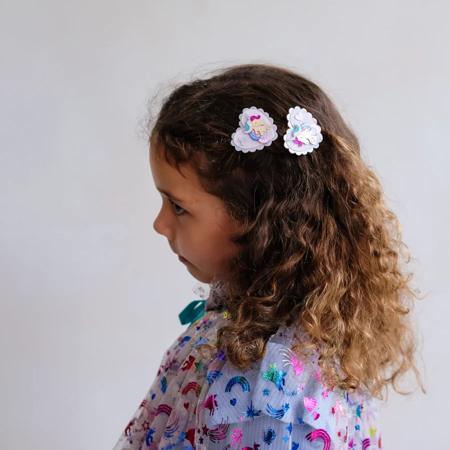 Unicorn Heart Clips