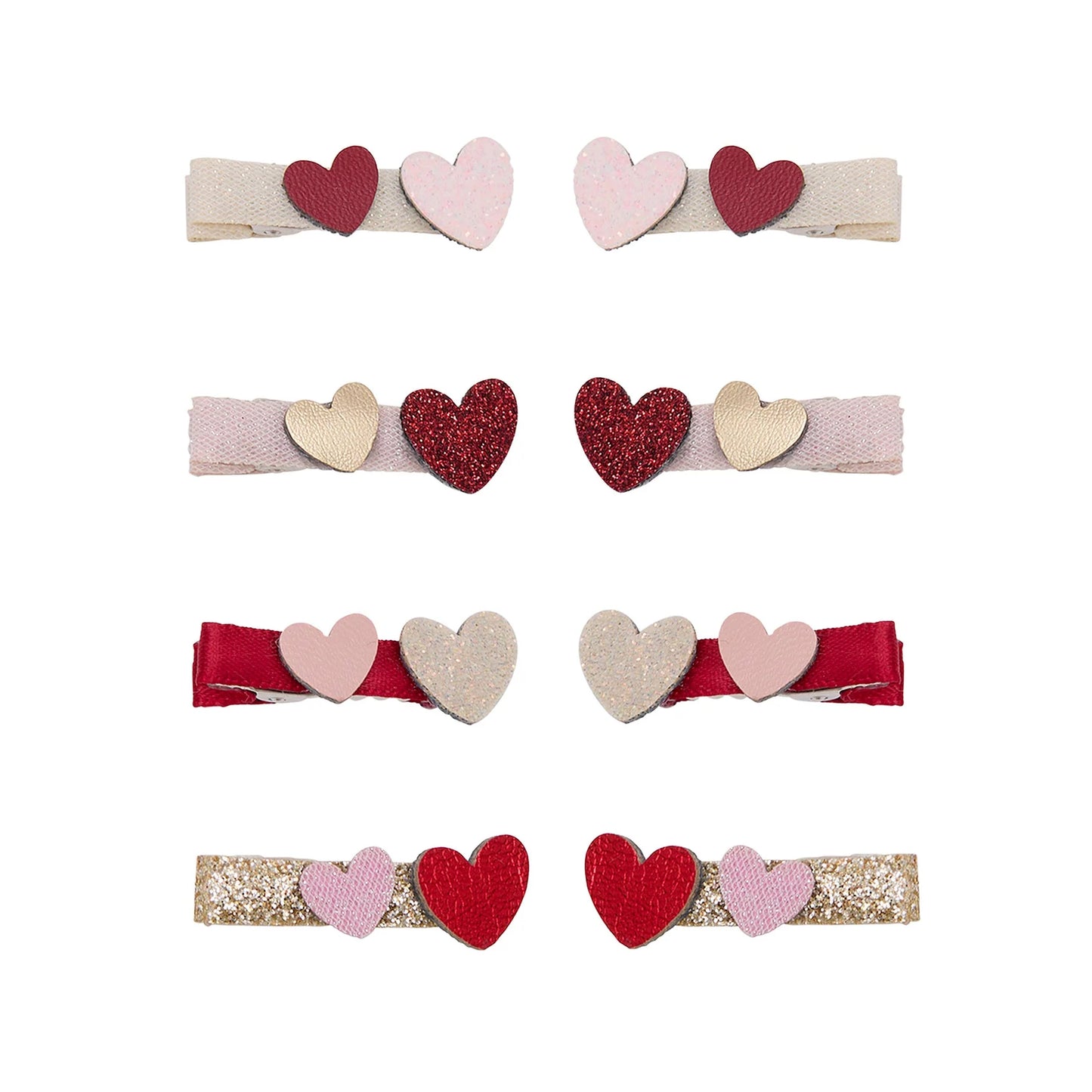 Teeny Heart Salon Clips
