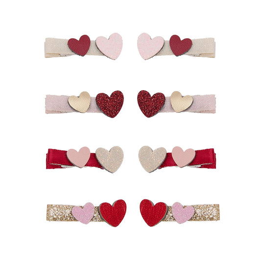 Teeny Heart Salon Clips