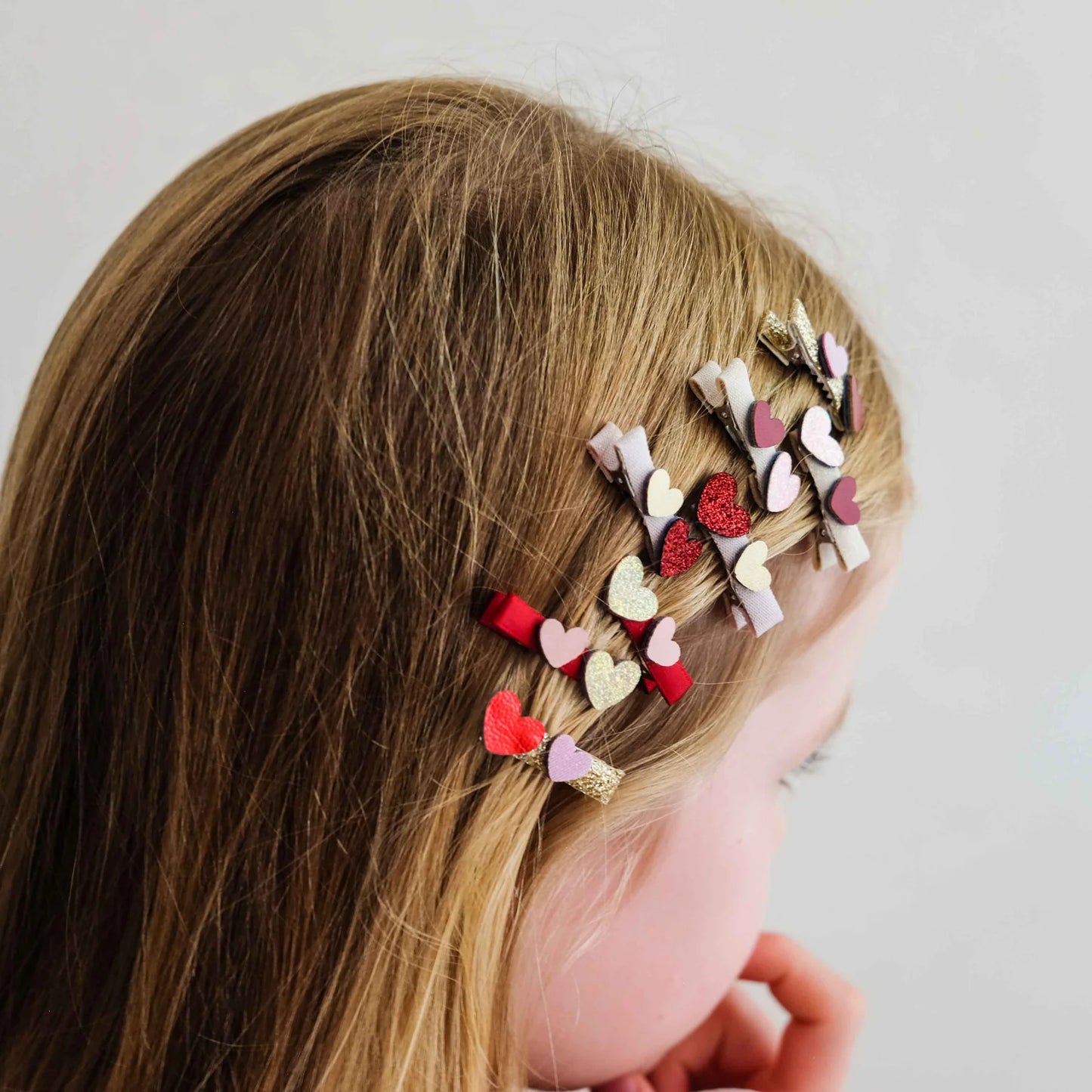 Teeny Heart Salon Clips