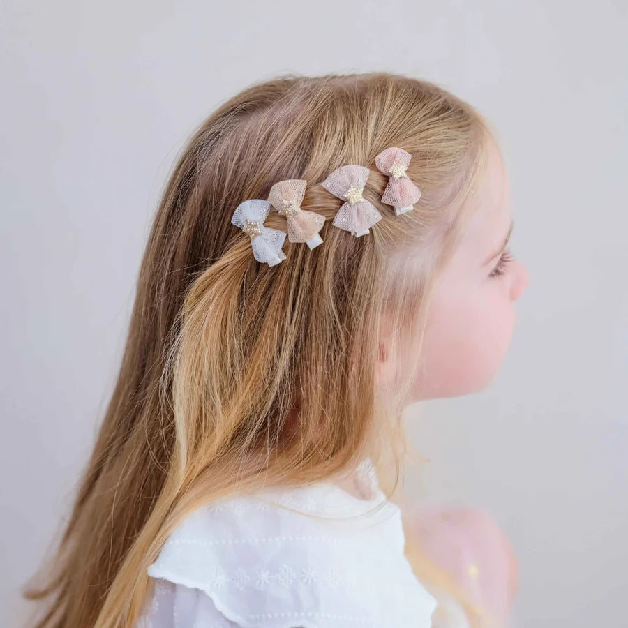 Tutu Bow Salon Hair Clips
