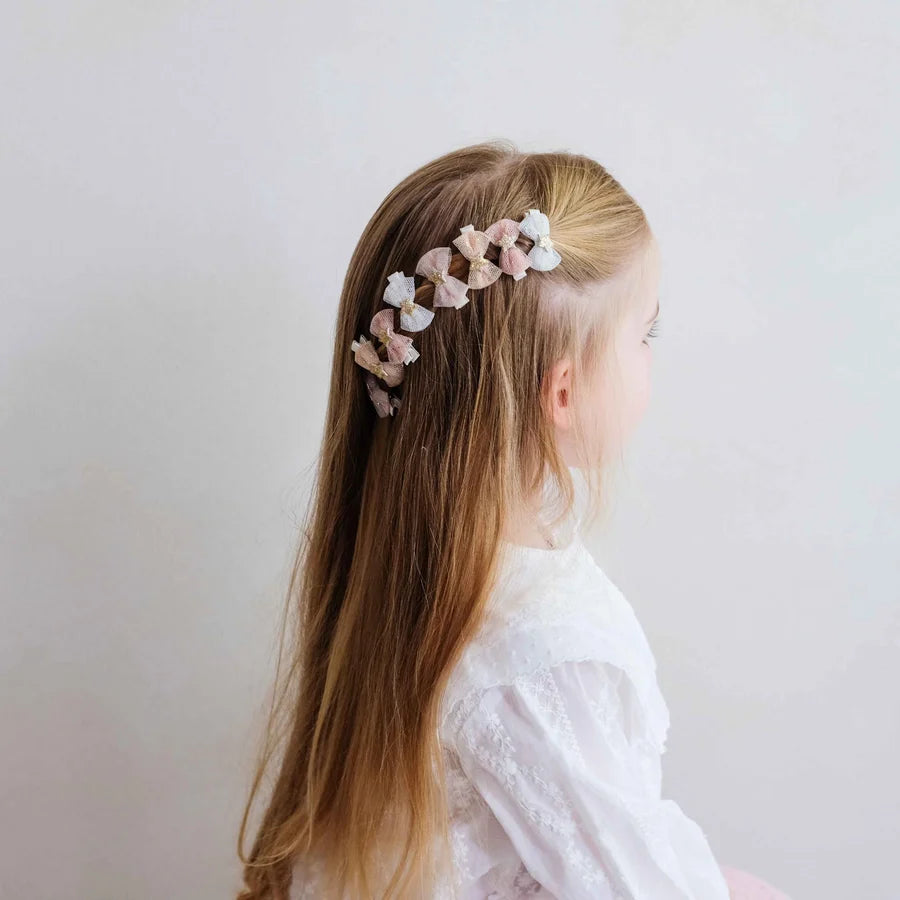 Tutu Bow Salon Hair Clips