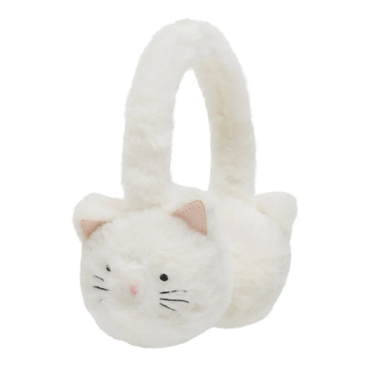 Cream Kitty Cat Earmuffs