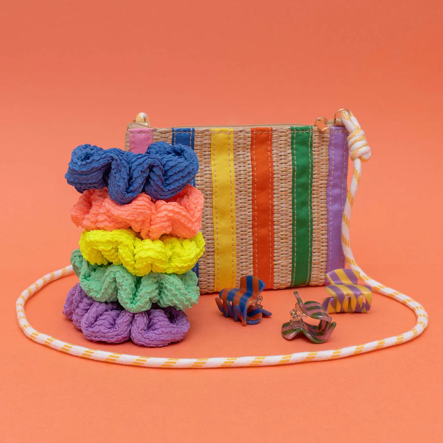Striped Mini Claw Clips
