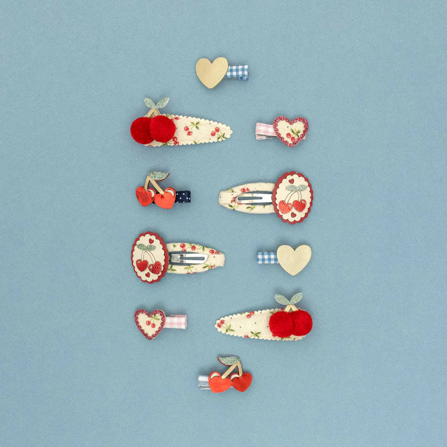 Red Cherries Mini Clips