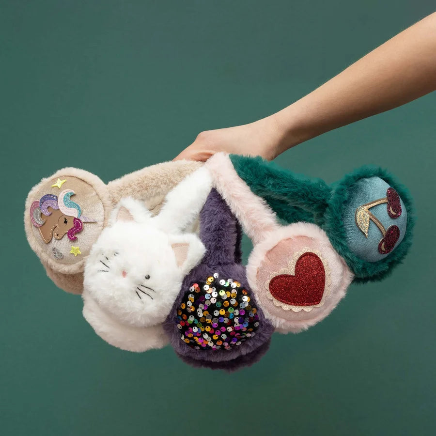 Cream Kitty Cat Earmuffs