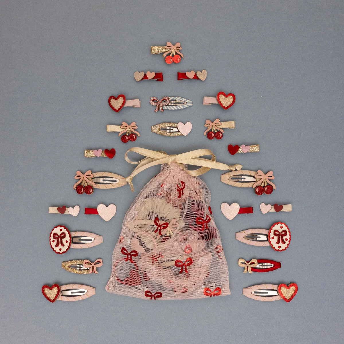 Teeny Heart Salon Clips