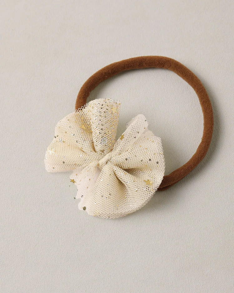 Flutter Tulle Headband - Champagne