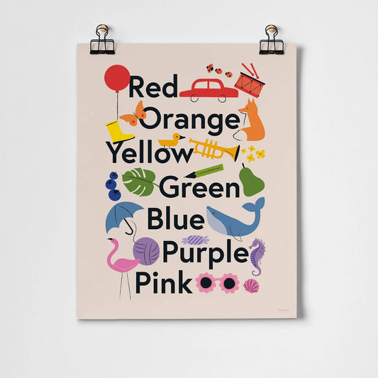 Favorite Colors  Fine Art Print Unframed -11"x14"