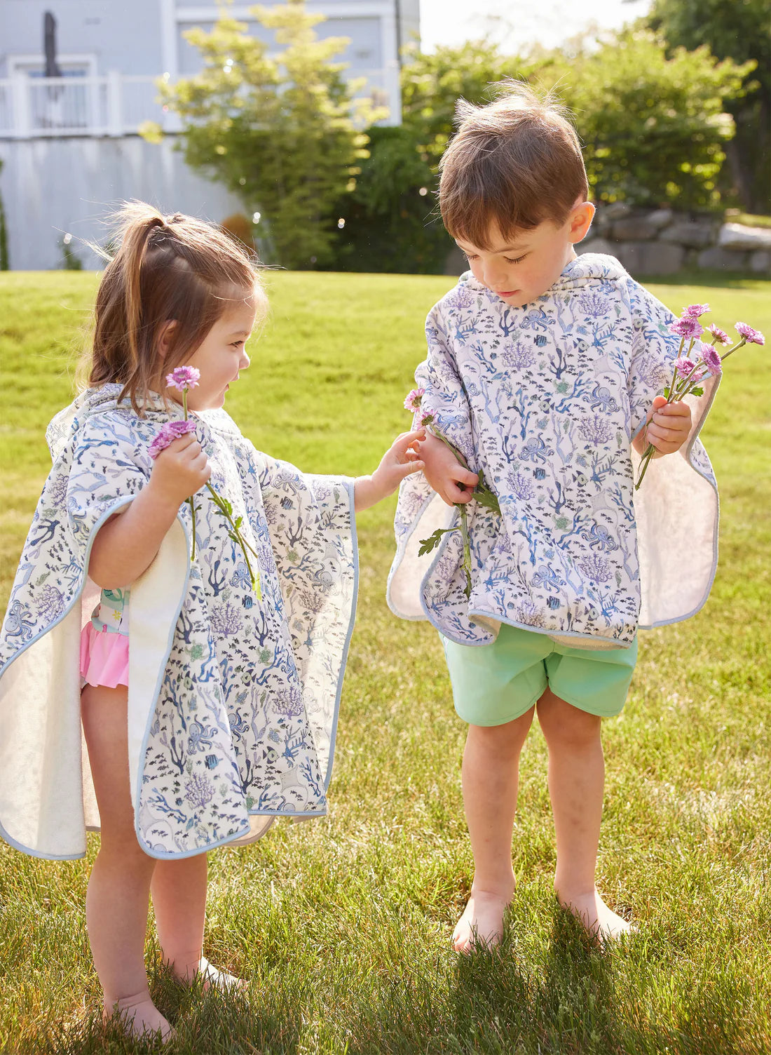 Coral Reef Swim Poncho Multi 1-4Y