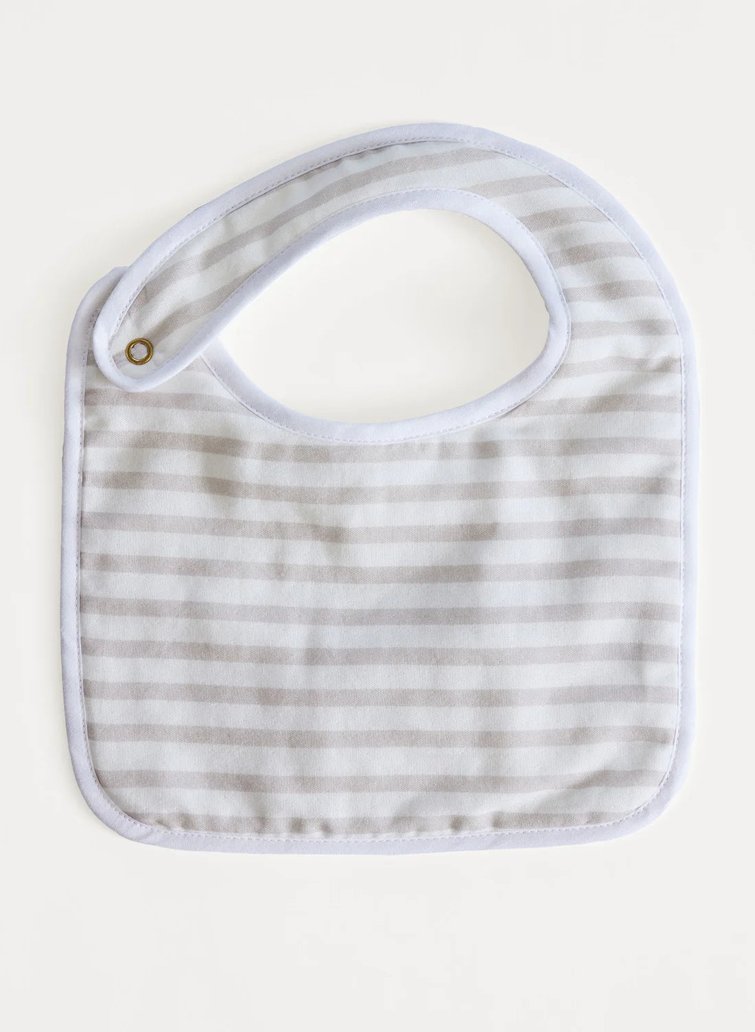 The Perfect Bib - Sand & White Stripe