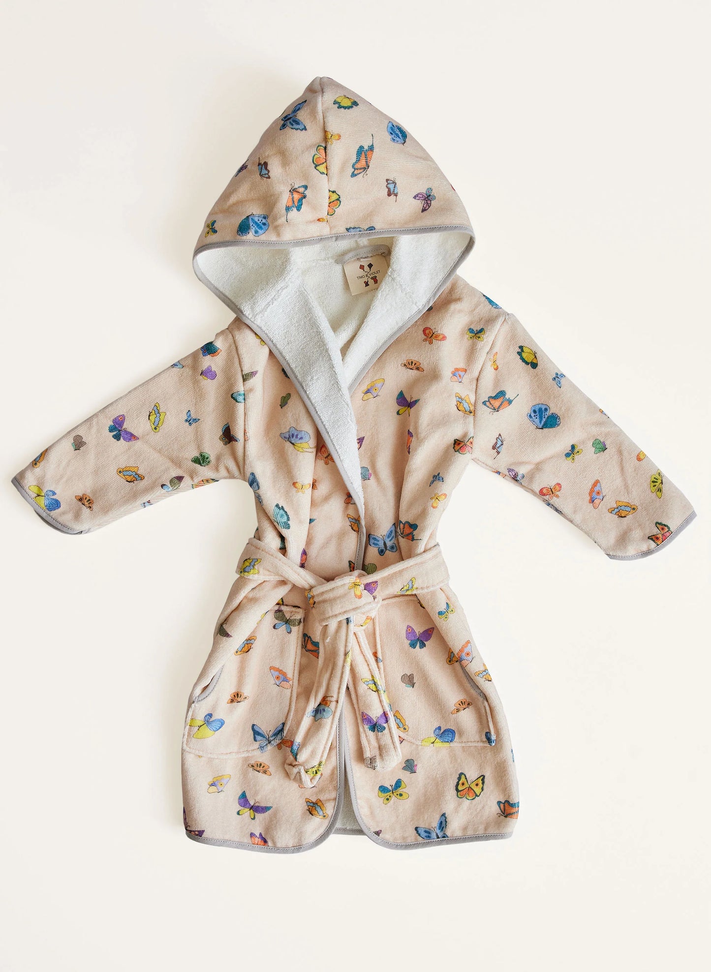 Peach Butterfly Bathrobe