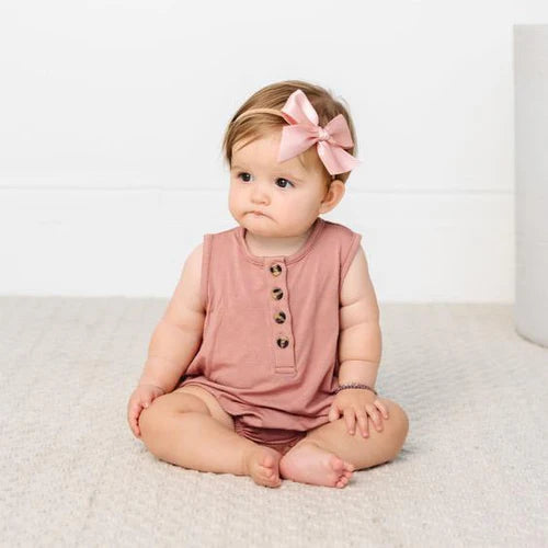 Satin Bow - French Pink Headband - Large