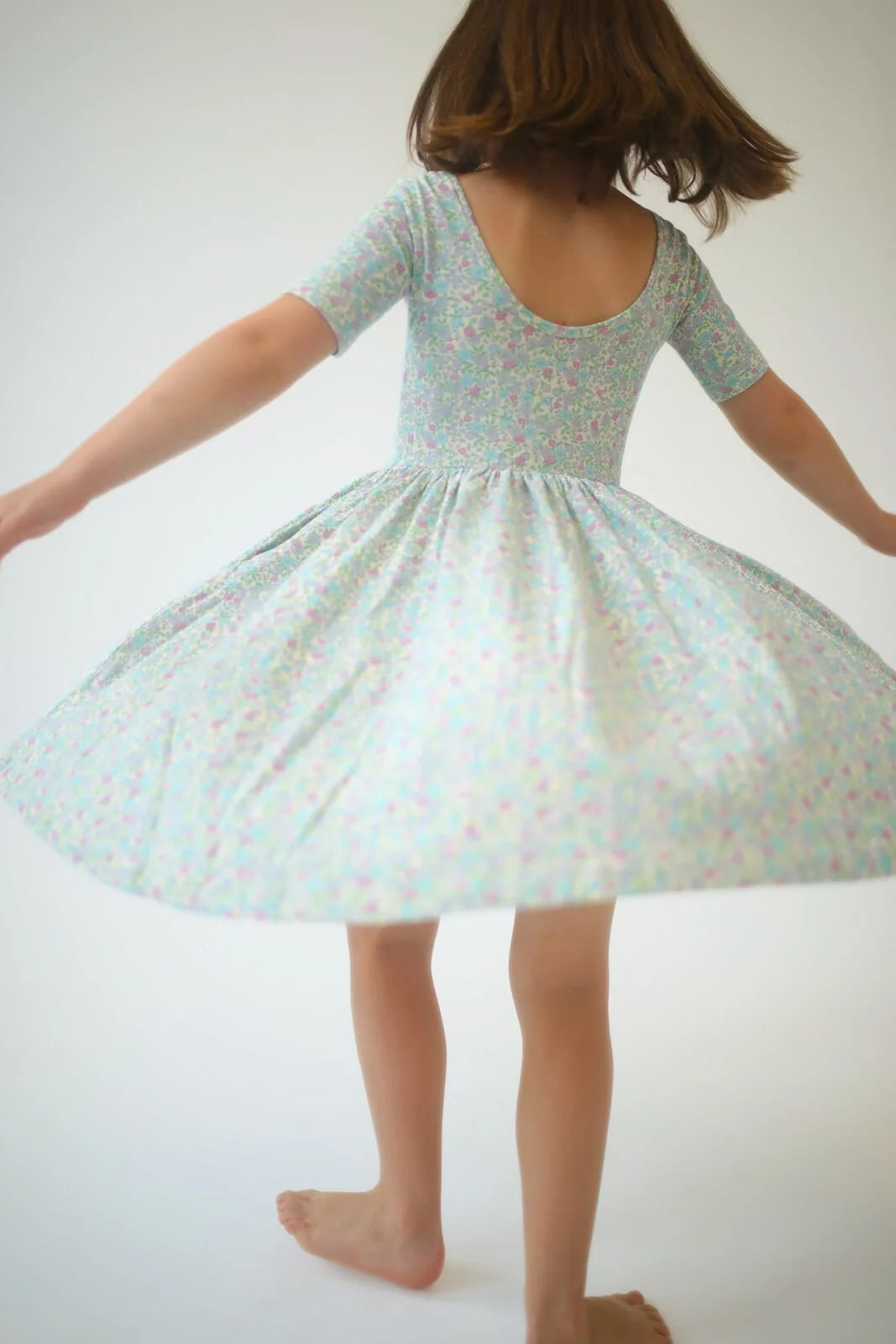 Short Sleeve Twirl Dress