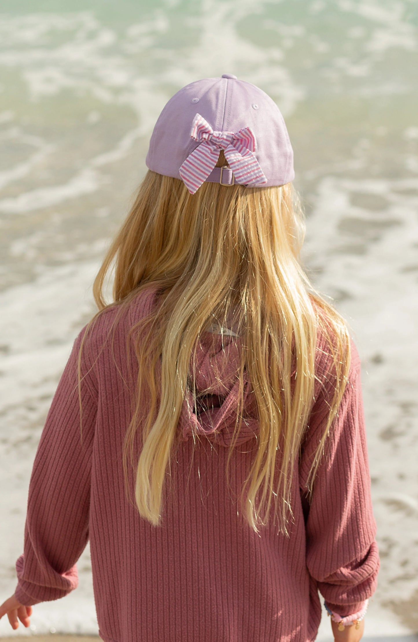 Rainbow Unicorn Bow Baseball Hat - Youth (2-8Y)