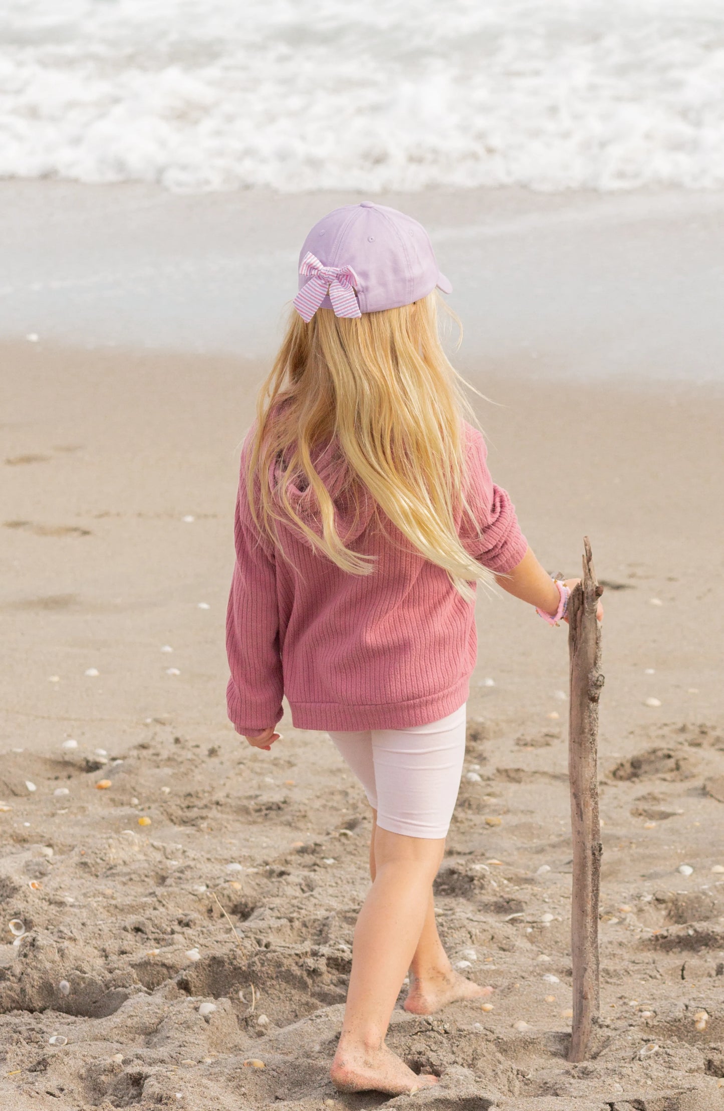 Rainbow Unicorn Bow Baseball Hat - Youth (2-8Y)