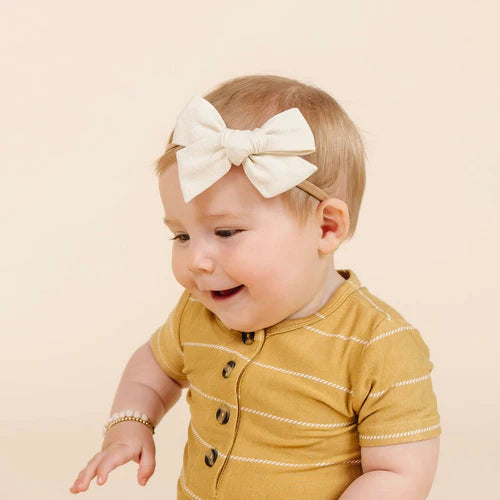 Classic Bow - Ivory Headband - Large