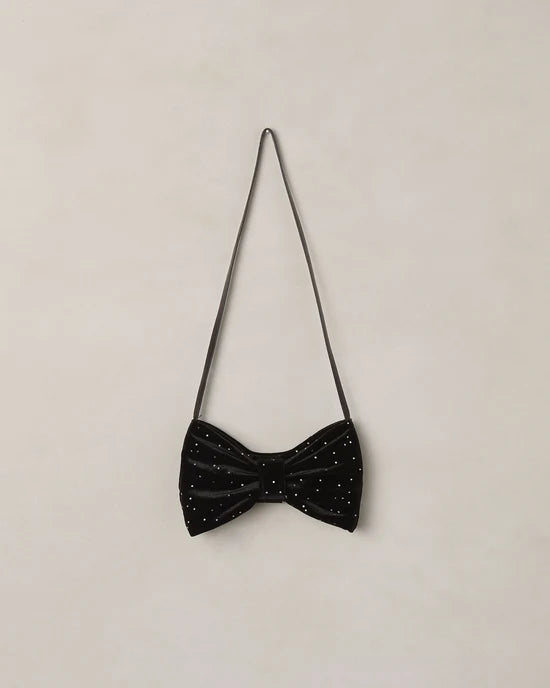 Bow Purse - Black Rhinestone