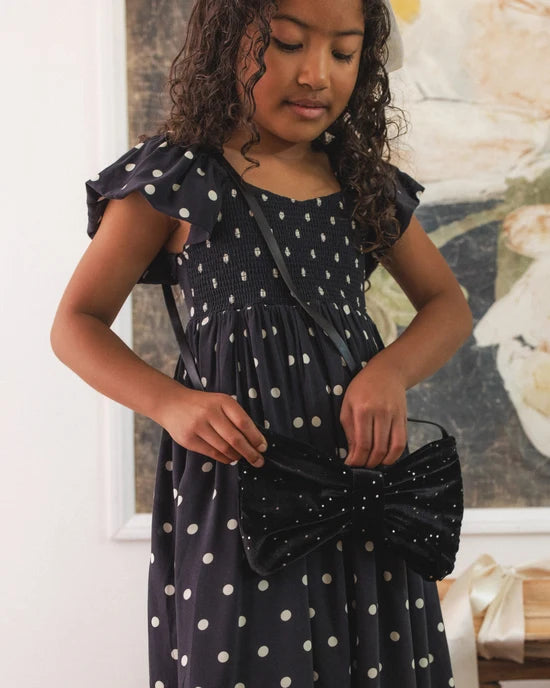 Bow Purse - Black Rhinestone
