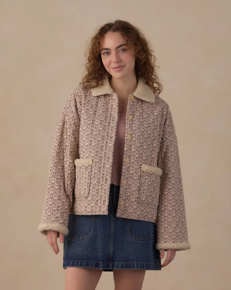 Women's Quilted Collared Jacket