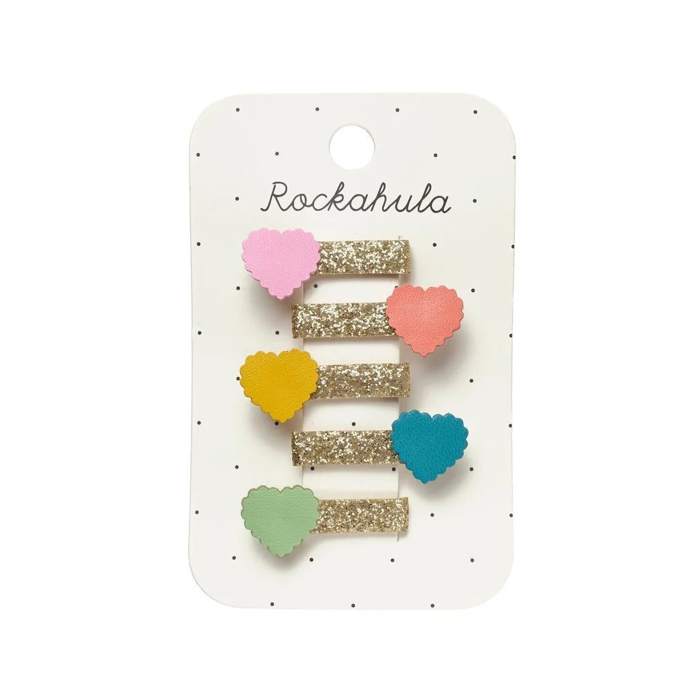 Scallop Heart Mini Clip Set