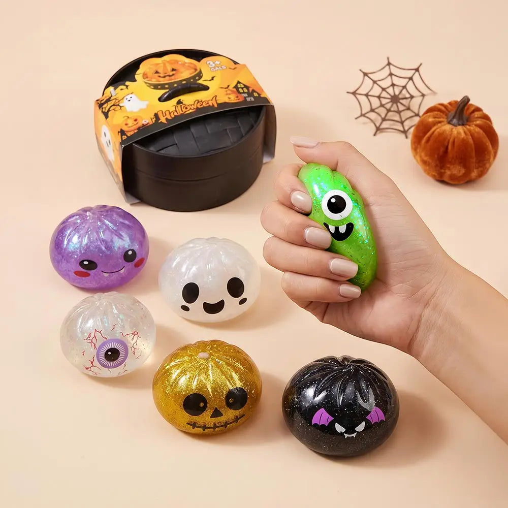 Halloween Glitter Bao Bun Dumpling Squeeze Toy