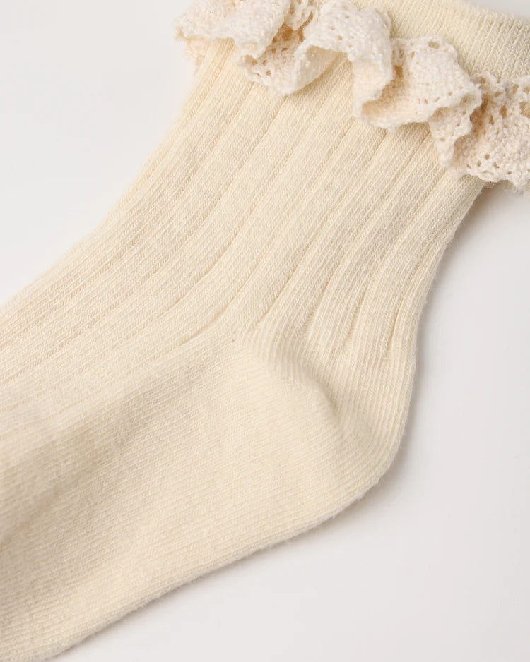Lace Trim Socks 2-Pack